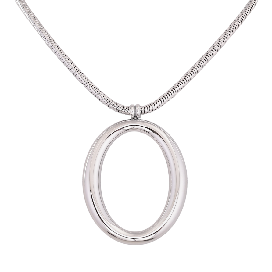 Підвіска на ланцюжку Нержавіюча сталь "Овальна підвіска" довжина 42-47см х 3мм фото №1 Підвіска на ланцюжку Нержавіюча сталь "Овальна підвіска" довжина 42-47см х 3мм фото №1