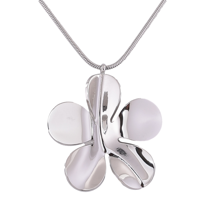 Підвіска на ланцюжку Xuping колір Родій "Квіточка" розмір 71-76см х 2мм фото №19