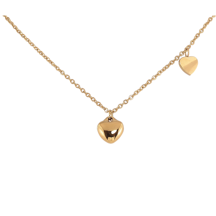 Подвески на цепочке Xuping ТТМ Stainless Steel цвет 14К "Сердечки" длина 40-45см х 1.5мм фото №9