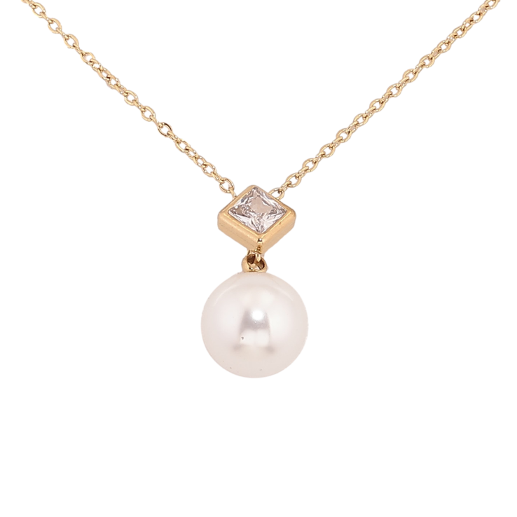 Підвіска на ланцюжку Xuping ТТМ Stainless Steel колір 14К "Кристал з перлиною" довжина 46-51см х 1мм фото №25 Підвіска на ланцюжку Xuping ТТМ Stainless Steel колір 14К "Кристал з перлиною" довжина 46-51см х 1мм фото №25