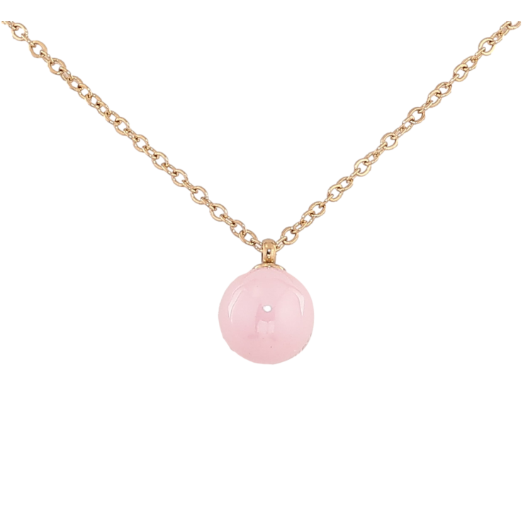 Підвіска на ланцюжку Xuping ТТМ Stainless Steel колір 14К "Рожева керамічна намистина, ø 8мм" довжина 46-52см х 1.5мм фото №17 Підвіска на ланцюжку Xuping ТТМ Stainless Steel колір 14К "Рожева керамічна намистина, ø 8мм" довжина 46-52см х 1.5мм фото №17