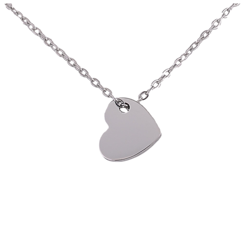 Підвіска на ланцюжку Xuping ТТМ Stainless Steel колір Родій "Сердечко" довжина 44-48см х 1мм фото №5