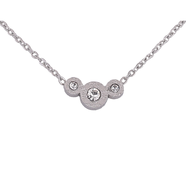 Підвіска на ланцюжку Xuping ТТМ Stainless Steel колір Родій "Візерунок з кристалами" довжина 45-50см х 1.5мм фото №1 Підвіска на ланцюжку Xuping ТТМ Stainless Steel колір Родій "Візерунок з кристалами" довжина 45-50см х 1.5мм фото №1