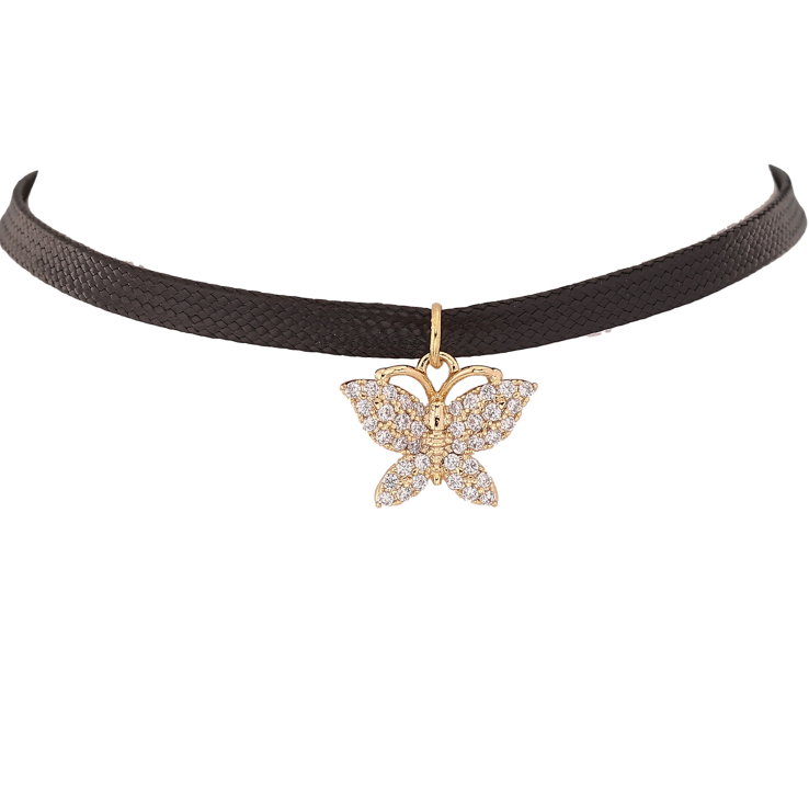 Чокер Xuping колір Позолота 14K "Метелик з кристалами" довжина 41-46см х 4мм фото №2 Чокер Xuping колір Позолота 14K "Метелик з кристалами" довжина 41-46см х 4мм фото №2