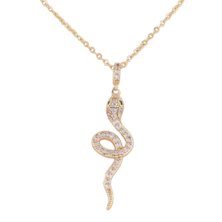 Підвіска на ланцюжку Xuping колір Позолота 14K "Змія" довжина 41-46см х 1мм фото №3