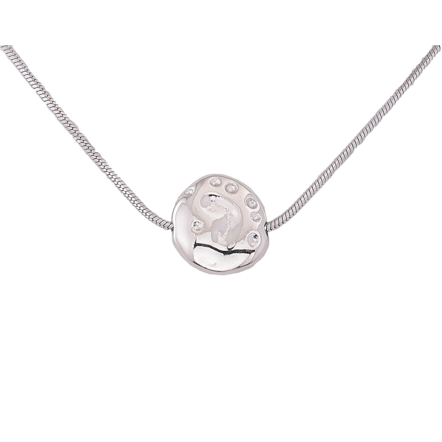 Підвіска на ланцюжку Xuping колір Родій "Декоративна намистина" розмір 42-45см х 1мм фото №1 Підвіска на ланцюжку Xuping колір Родій "Декоративна намистина" розмір 42-45см х 1мм фото №1