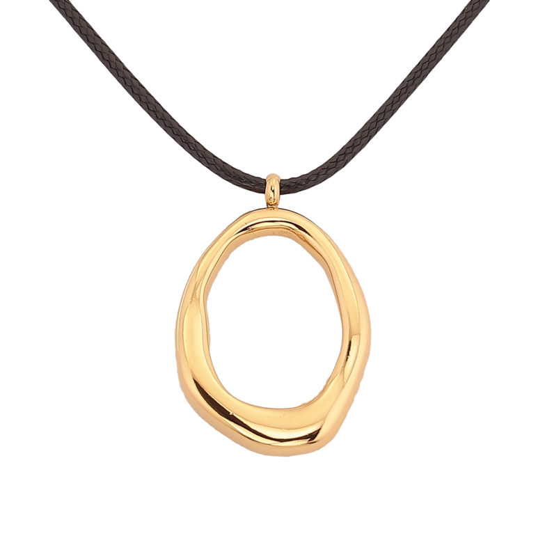 Підвіска на шнурі Xuping ТТМ Stainless Steel колір 14К "Декоративна підвіска" довжина 41-46см х 2мм фото №1 Підвіска на шнурі Xuping ТТМ Stainless Steel колір 14К "Декоративна підвіска" довжина 41-46см х 2мм фото №1