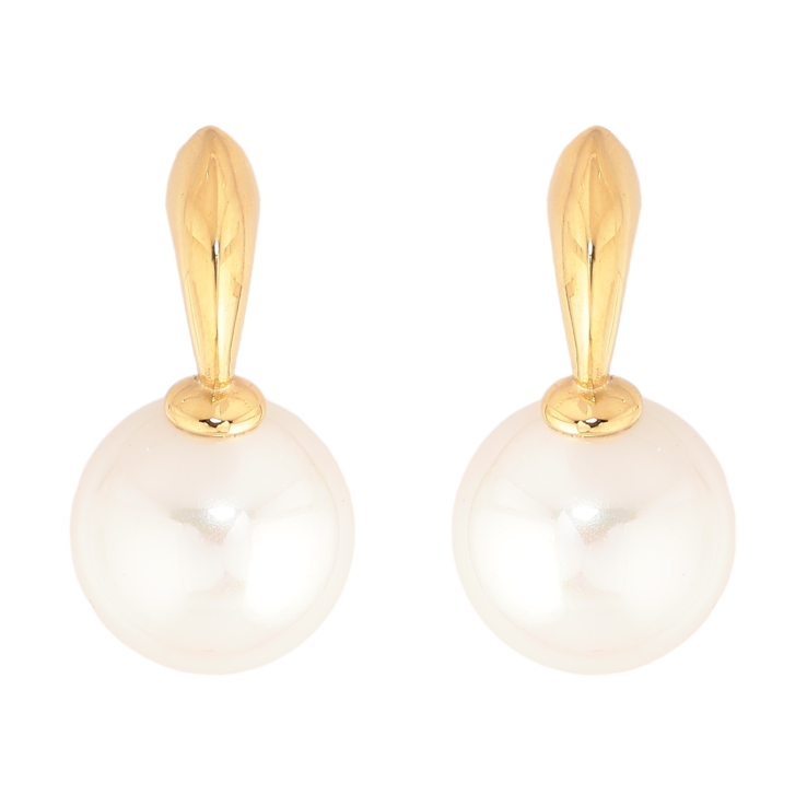 Сережки Нержавіюча сталь пусети "Перлини" фото №6