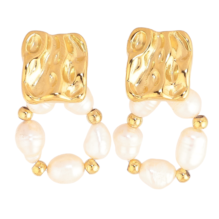 Сережки Нержавіюча сталь пусети "Візерунок з перлинами" фото №21 Сережки Нержавіюча сталь пусети "Візерунок з перлинами" фото №21