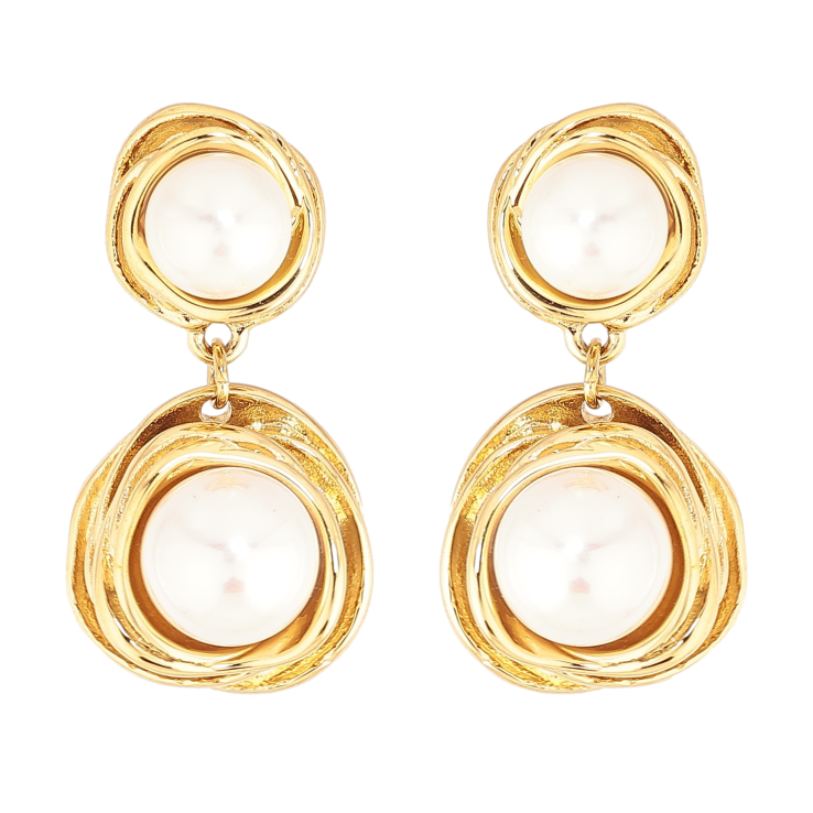 Сережки Нержавіюча сталь пусети "Підвіски з перлинами" фото №13 Сережки Нержавіюча сталь пусети "Підвіски з перлинами" фото №13