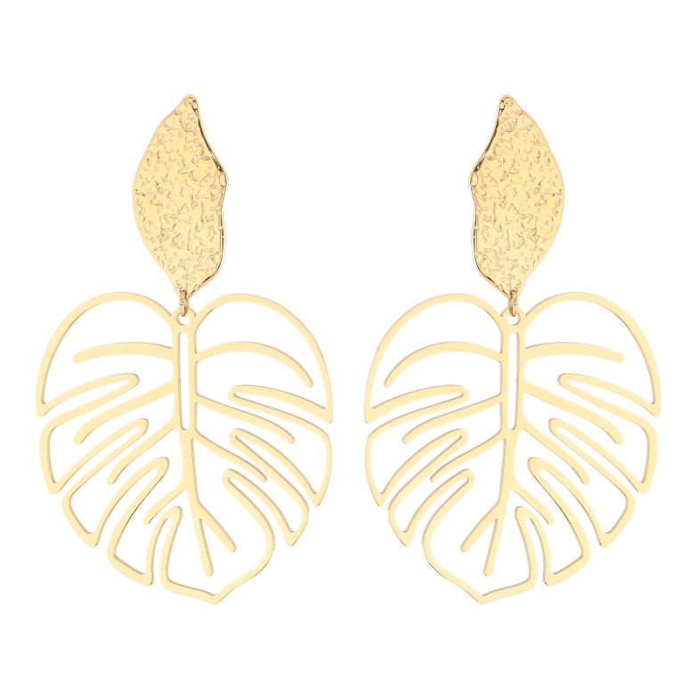 Серьги Нержавеющая сталь пусеты "Крупные подвески листики" фото №1 Серьги Нержавеющая сталь пусеты "Крупные подвески листики" фото №1