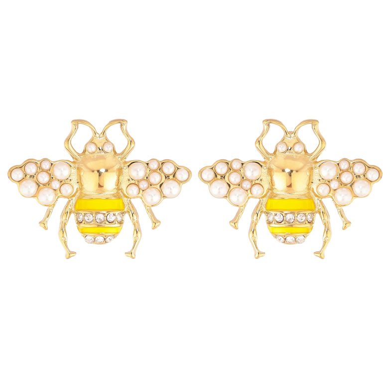 Сережки Нержавіюча сталь пусети "Бджоли" фото №1 Сережки Нержавіюча сталь пусети "Бджоли" фото №1