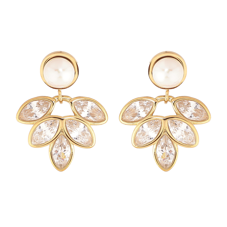 Сережки Нержавіюча сталь пусети "Кристальні підвіски" фото №7 Сережки Нержавіюча сталь пусети "Кристальні підвіски" фото №7