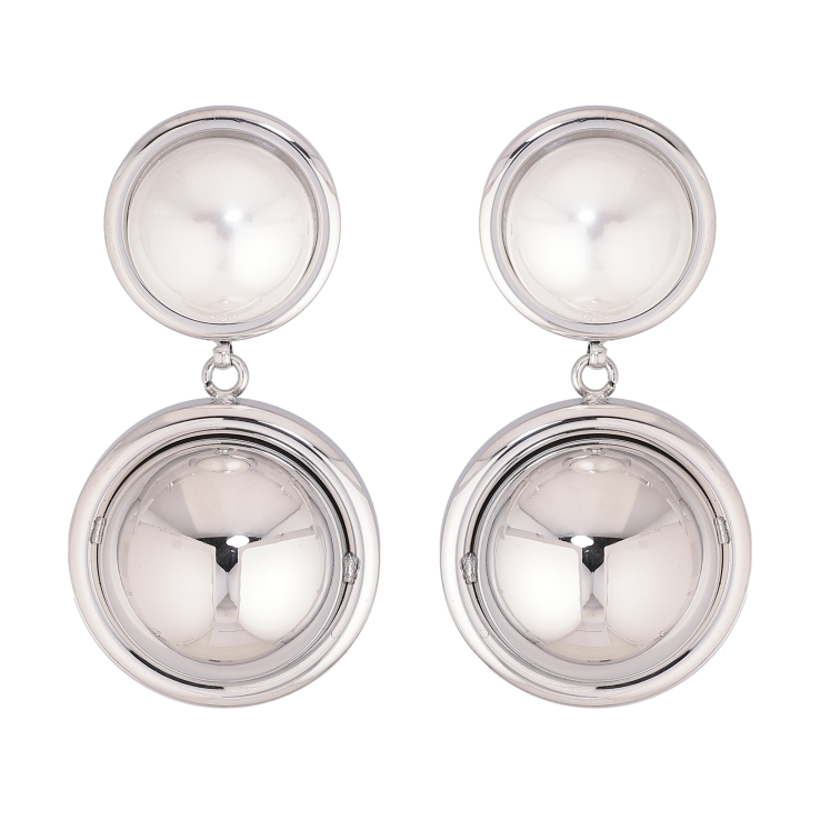 Серьги Нержавеющая сталь пусеты "Подвески с жемчужинами" фото №17