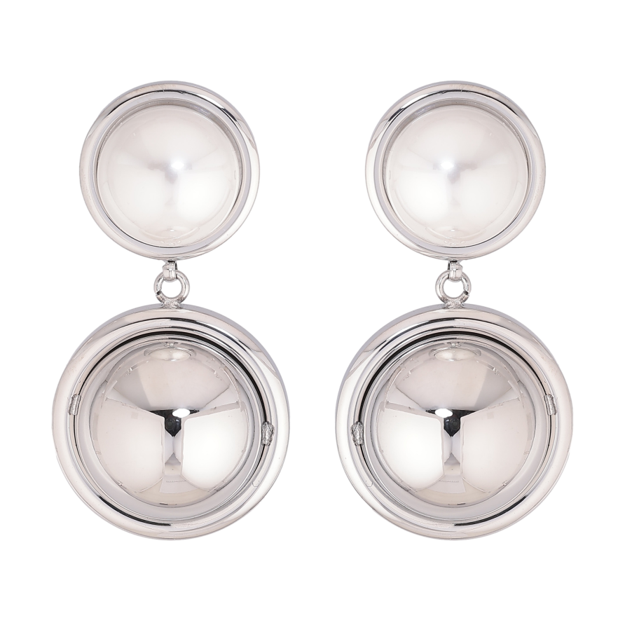 Серьги Нержавеющая сталь пусеты "Подвески с жемчужинами" фото №1