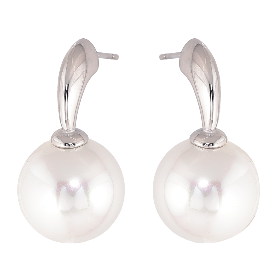 Серьги Нержавеющая сталь пусеты "Жемчужины" фото №1