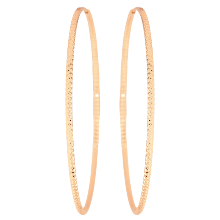 Сережки Xuping M&L колір 18K кільця (конго) "Декоративний візерунок" ø 7см фото №13 Сережки Xuping M&L колір 18K кільця (конго) "Декоративний візерунок" ø 7см фото №13