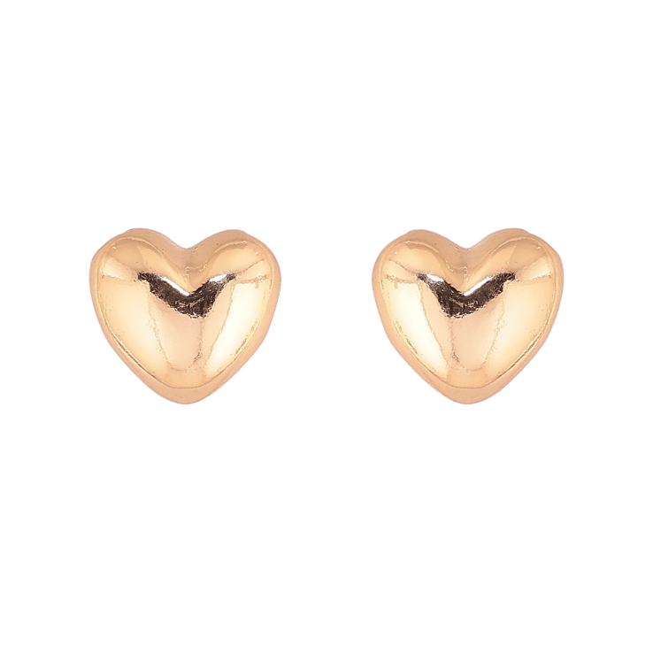 Серьги Xuping M&L цвет 18K пусеты "Сердечки" фото №2