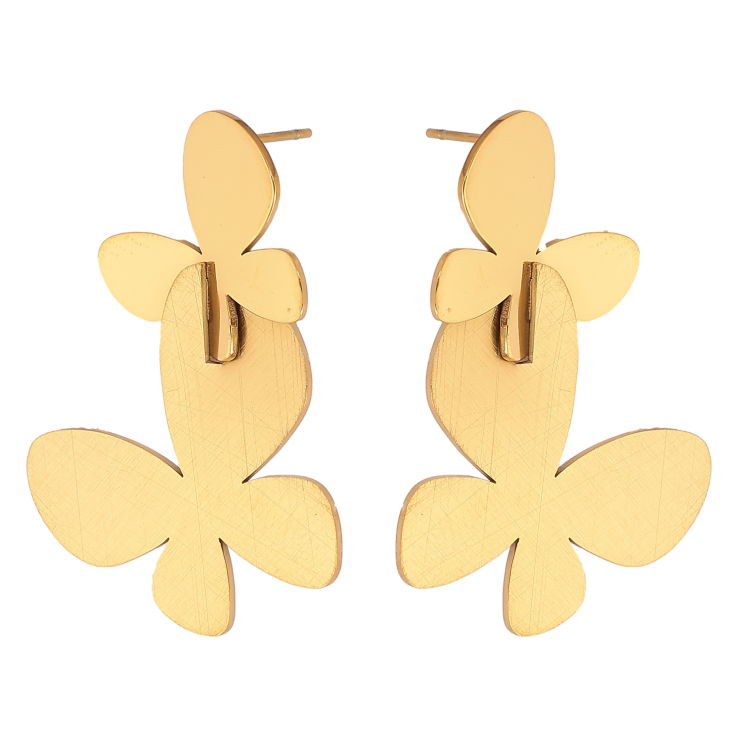 Сережки Xuping TTM Stainless Steel колір 14К пусети "Метелики" фото №19 Сережки Xuping TTM Stainless Steel колір 14К пусети "Метелики" фото №19