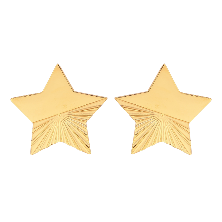 Сережки Xuping TTM Stainless Steel колір 14К пусети "Зірки" фото №23 Сережки Xuping TTM Stainless Steel колір 14К пусети "Зірки" фото №23