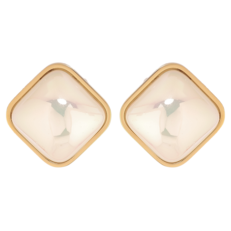 Сережки Xuping TTM Stainless Steel колір 14К пусети "Перламутрові ромби" 20х20мм фото №17 Сережки Xuping TTM Stainless Steel колір 14К пусети "Перламутрові ромби" 20х20мм фото №17
