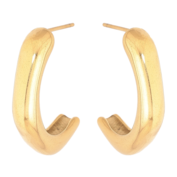 Сережки Xuping TTM Stainless Steel колір 14К пусети "Дуги" фото №17 Сережки Xuping TTM Stainless Steel колір 14К пусети "Дуги" фото №17