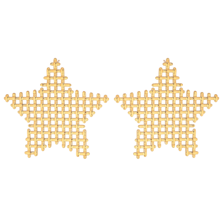 Сережки Xuping TTM Stainless Steel колір 14К пусети "Зірки" фото №21 Сережки Xuping TTM Stainless Steel колір 14К пусети "Зірки" фото №21