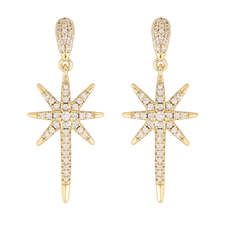 Сережки Xuping колір Позолота 14K пусети "Зоряні підвіски з кристалами" фото №24 Сережки Xuping колір Позолота 14K пусети "Зоряні підвіски з кристалами" фото №24