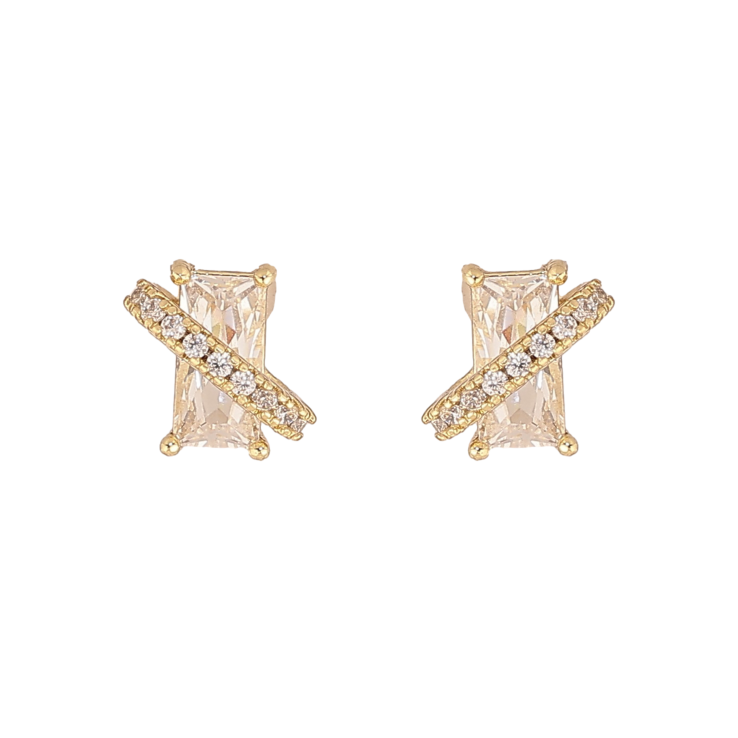 Сережки Xuping колір Позолота 14K пусети "Кристали" фото №25 Сережки Xuping колір Позолота 14K пусети "Кристали" фото №25