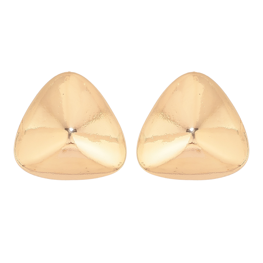 Серьги Xuping цвет Позолота 14K пусеты "Треугольники" фото №1