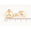 Серьги Xuping цвет Позолота 14K пусеты "Треугольники" фото №2