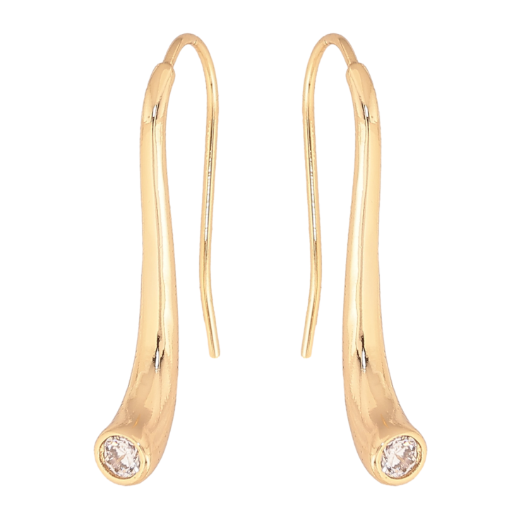 Сережки Xuping колір Позолота 14K французький замок "Візерунок з кристалами" фото №20 Сережки Xuping колір Позолота 14K французький замок "Візерунок з кристалами" фото №20