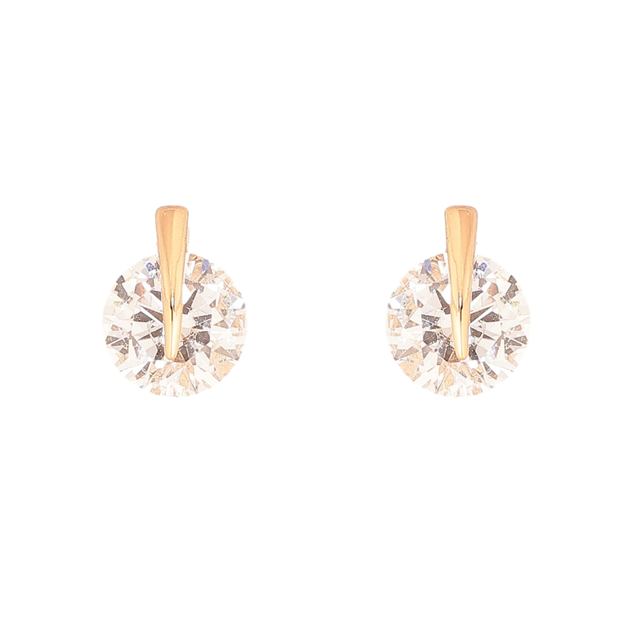 Серьги Xuping цвет Позолота 18К пусеты "Кристаллы" фото №1 Серьги Xuping цвет Позолота 18К пусеты "Кристаллы" фото №1