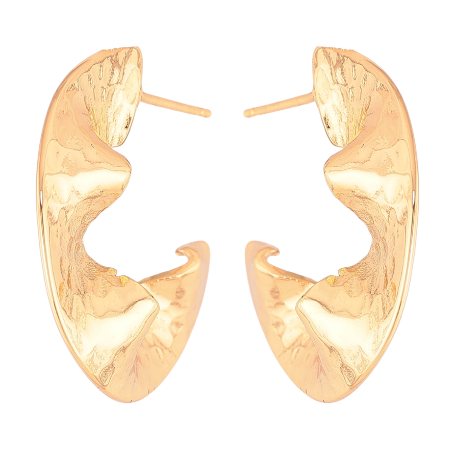 Сережки Xuping колір Позолота 18К пусети "Декоративні дуги" фото №1