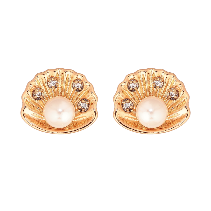 Серьги Xuping цвет Позолота 18К пусеты "Ракушки с жемчужинами" фото №20 Серьги Xuping цвет Позолота 18К пусеты "Ракушки с жемчужинами" фото №20