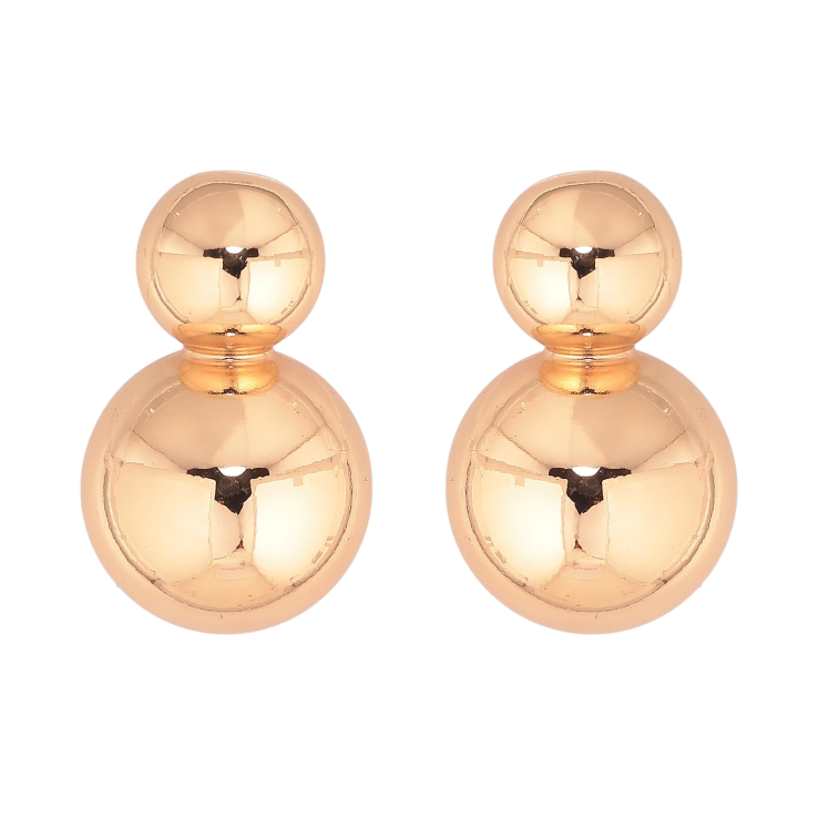 Серьги Xuping цвет Позолота 18К пусеты "Шарики" фото №21