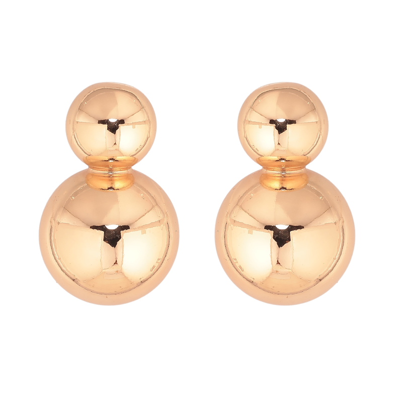 Серьги Xuping цвет Позолота 18К пусеты "Шарики" фото №1