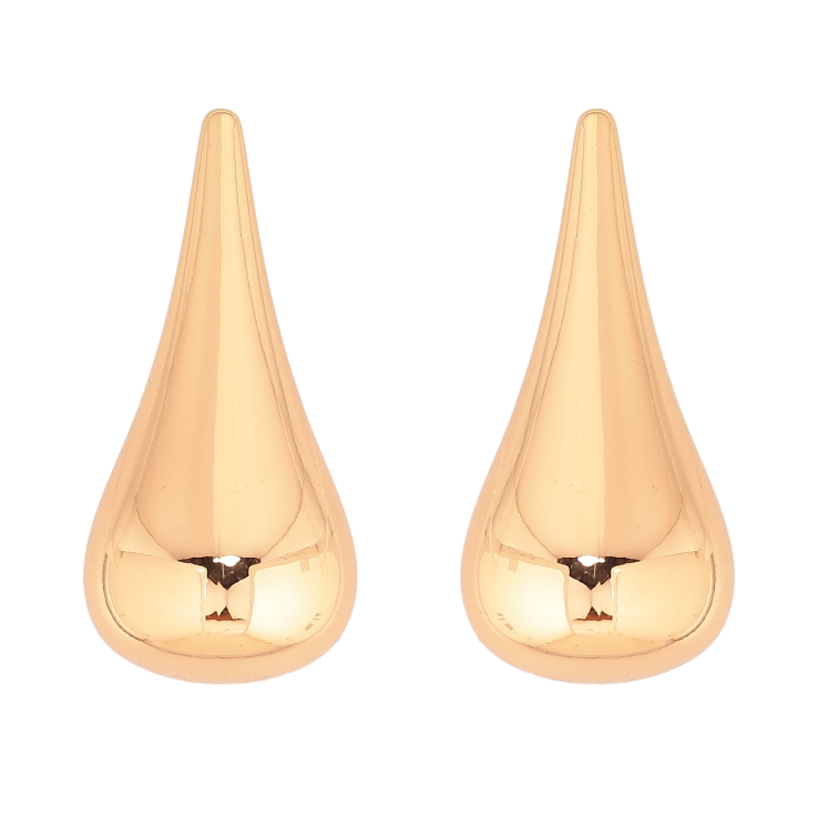 Серьги Xuping цвет Позолота 18К пусеты "Капельки" фото №12