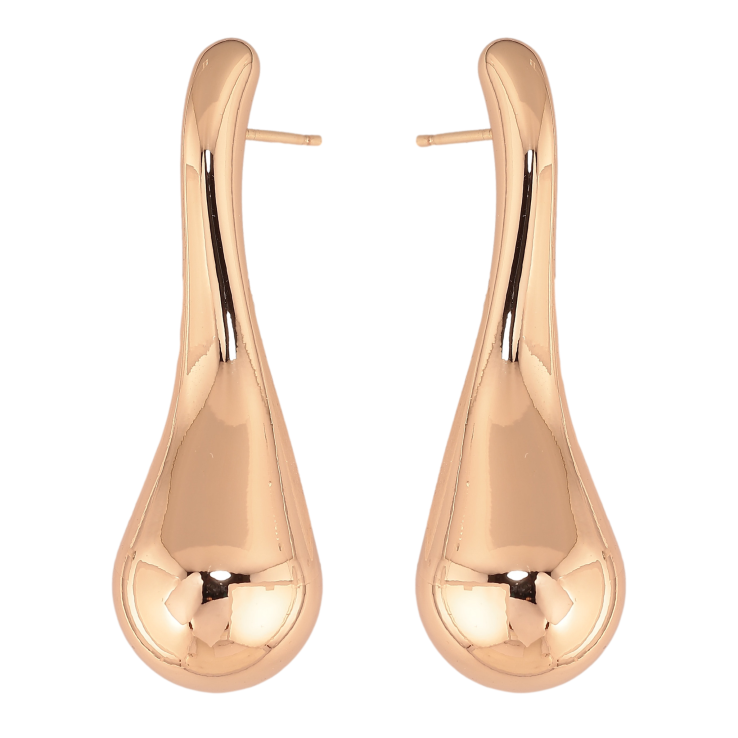 Серьги Xuping цвет Позолота 18К пусеты "Объемные капельки" фото №17