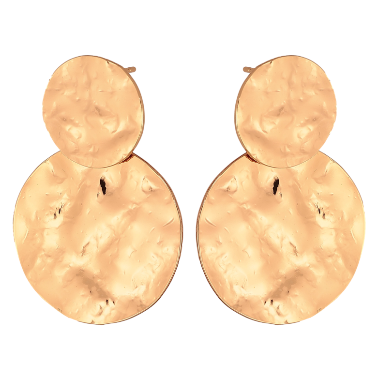 Сережки Xuping колір Позолота 18К пусети "Декоративні круги" фото №1