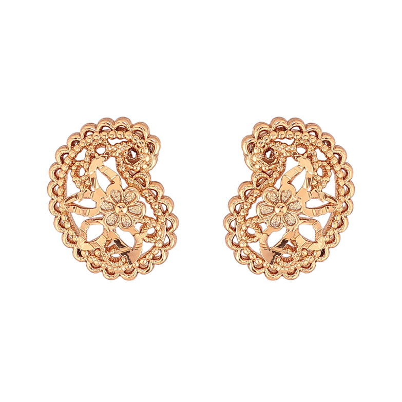 Сережки Xuping колір Позолота 18К пусети "Декоративний візерунок" фото №1