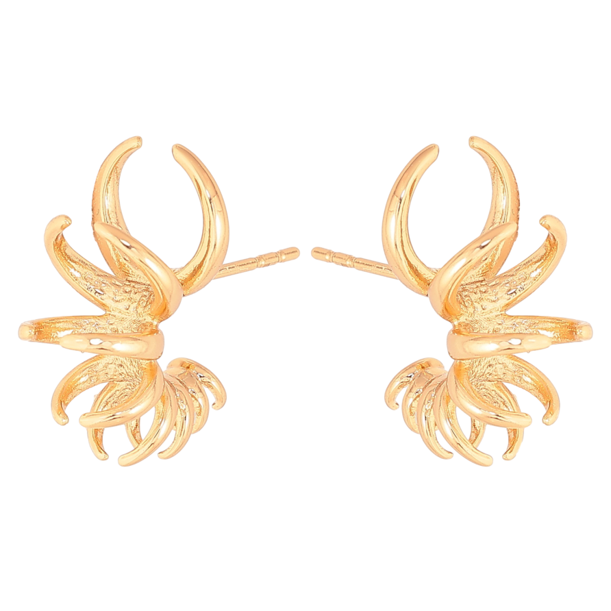 Серьги Xuping цвет Позолота 18К пусеты "Декоративные" фото №1