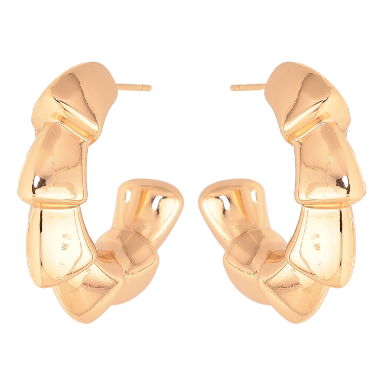 Сережки Xuping колір Позолота 18К пусети "Декоративні дуги" фото №1