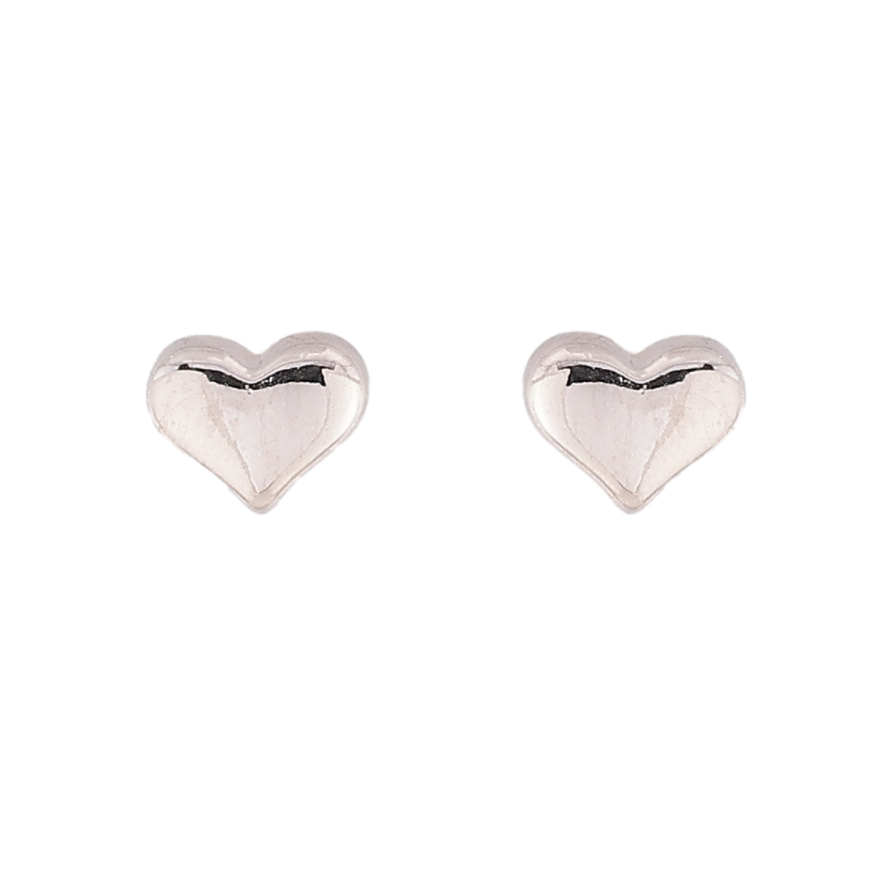 Сережки Xuping колір Родій пусети "Сердечка" фото №1 Сережки Xuping колір Родій пусети "Сердечка" фото №1