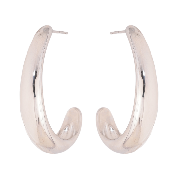 Сережки Xuping колір Родій пусети "Дуги" фото №19 Сережки Xuping колір Родій пусети "Дуги" фото №19