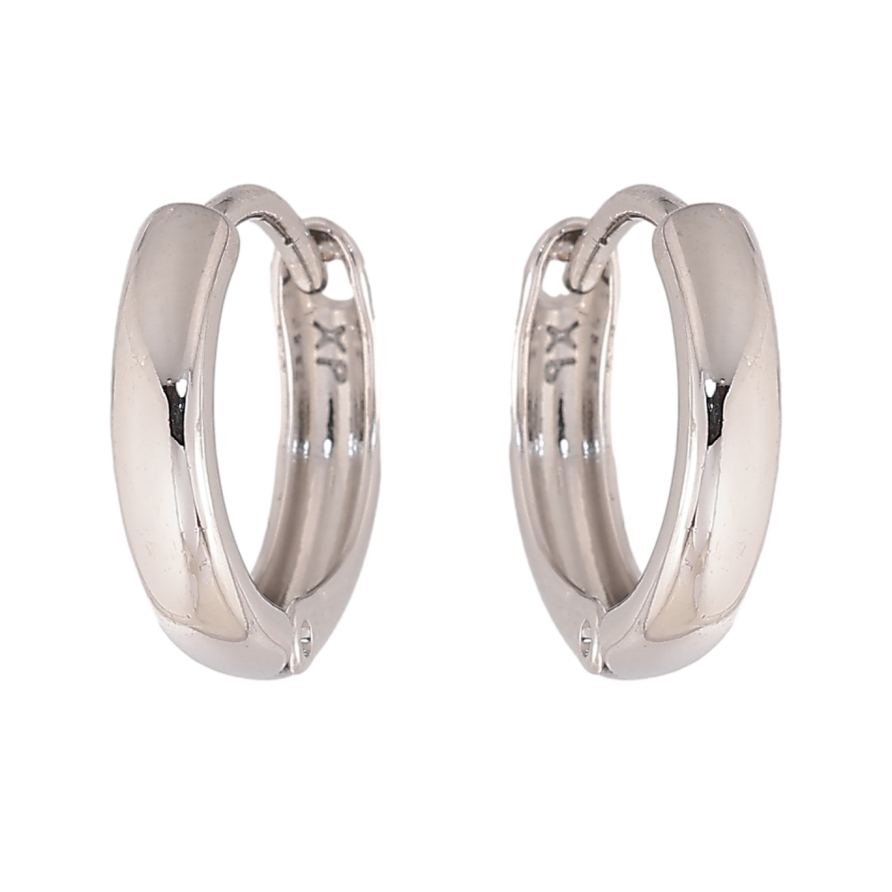 Сережки Xuping колір Родій колечка "Класика. шир. 3мм" ø 14мм фото №1 Сережки Xuping колір Родій колечка "Класика. шир. 3мм" ø 14мм фото №1