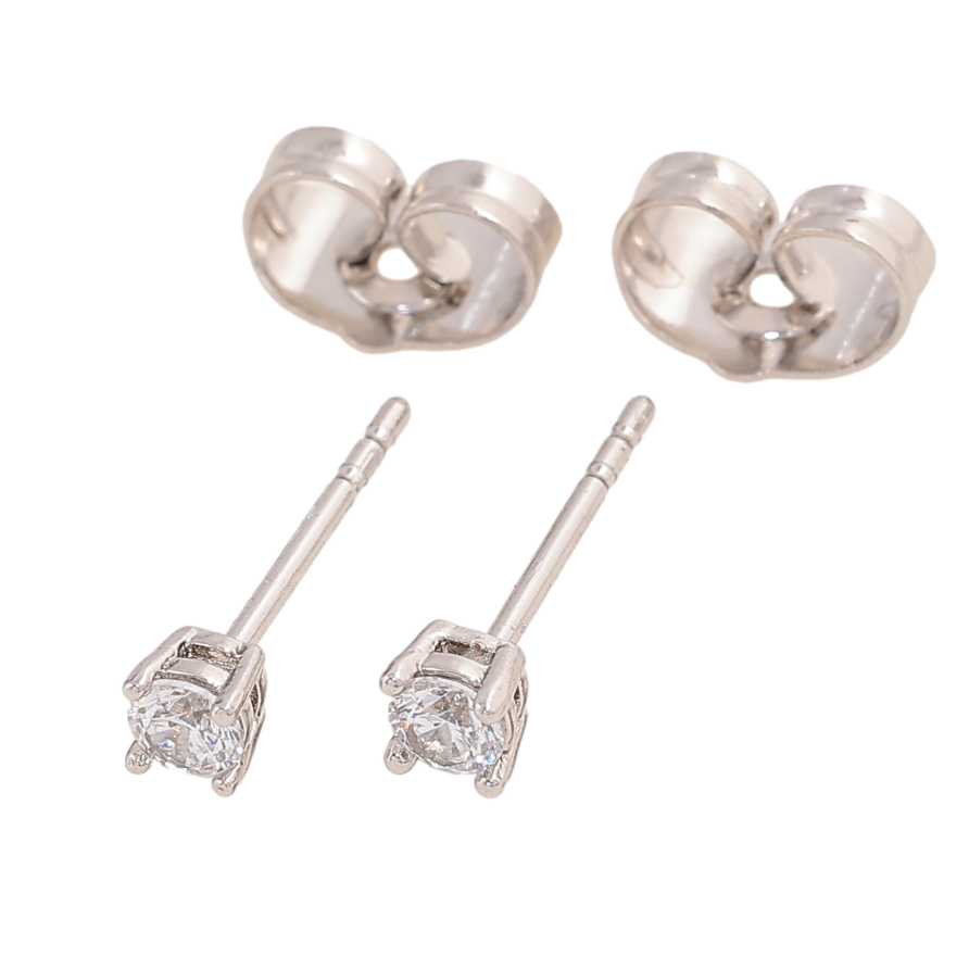 Серьги Xuping цвет Родий пусеты "Кристаллы в 4-х крапановой оправе" ø 3мм фото №1 Серьги Xuping цвет Родий пусеты "Кристаллы в 4-х крапановой оправе" ø 3мм фото №1