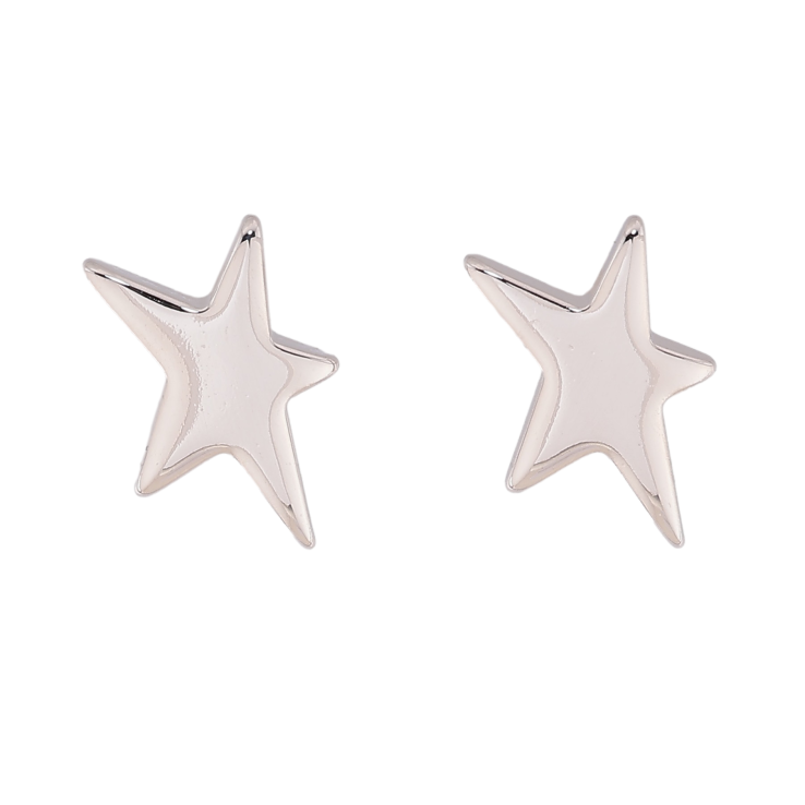 Серьги Xuping цвет Родий пусеты "Звезды" фото №22