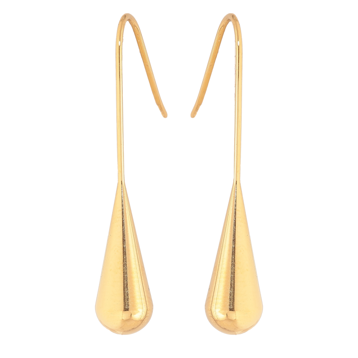 Сережки Нержавіюча сталь французький замок "Крапельки" фото №13