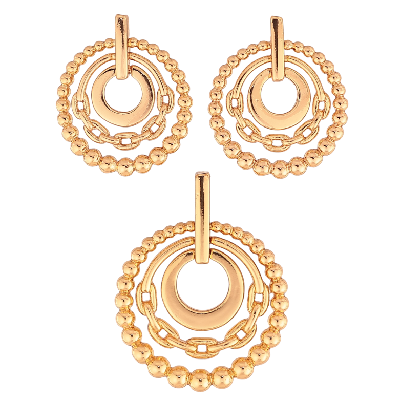 Набір Xuping колір Позолота 18K сережки кулон "Декоративний візерунок" фото №1